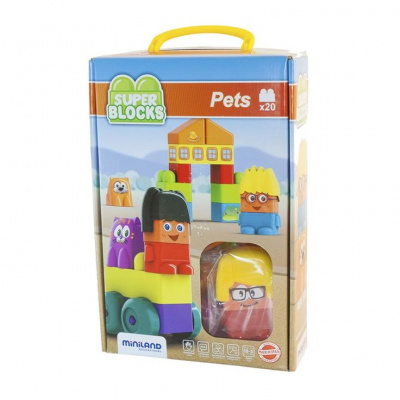 Конструктор блочный Питомцы  Super Blocks Pets (20 деталей)