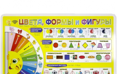 Стенд тактильно-звуковой «Цвета, формы и фигуры»
