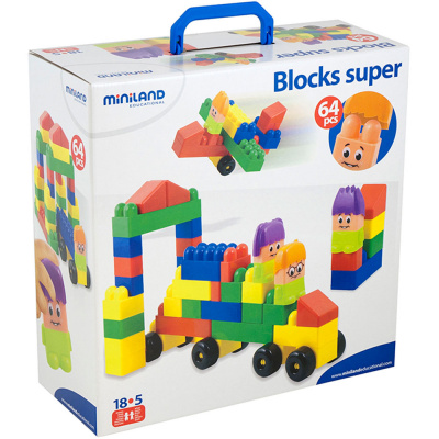Конструктор блочный Super Blocks (64 детали)