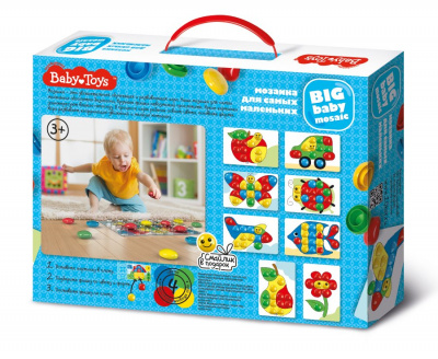 Мозаика для самых маленьких d40/4 цв/27 эл BABY TOYS