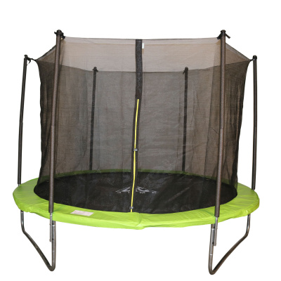 Батут DFC JUMP 12ft складной, сетка, чехол, apple green (366см)