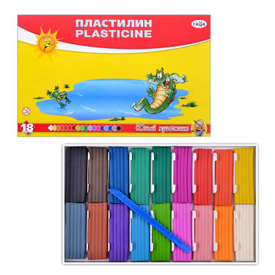Пластилин "Юный художник" 18 цв