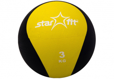 Медбол STARFIT Pro GB-702, 3 кг, желтый