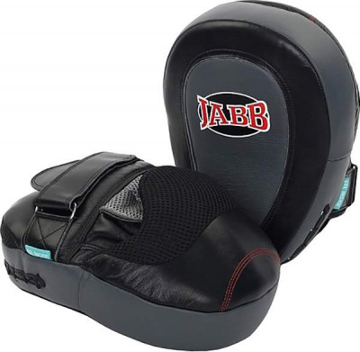 Лапа бокс.(пара) Jabb JE-2215 нат.кожа черный/