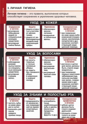  Комплект таблиц "Гигиена" (8 шт.)