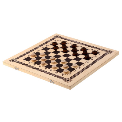 Игра два в одном (шашки, шахматы) 400*200*36