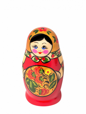 Матрёшка 6 кук с хохломской росписью