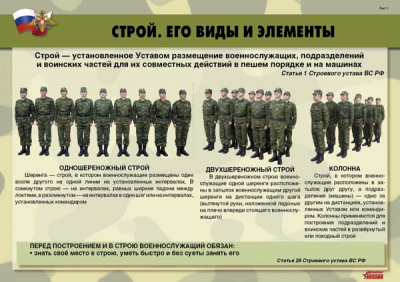  Плакаты Строевая подготовка (10 плакатов, 41х30 см)